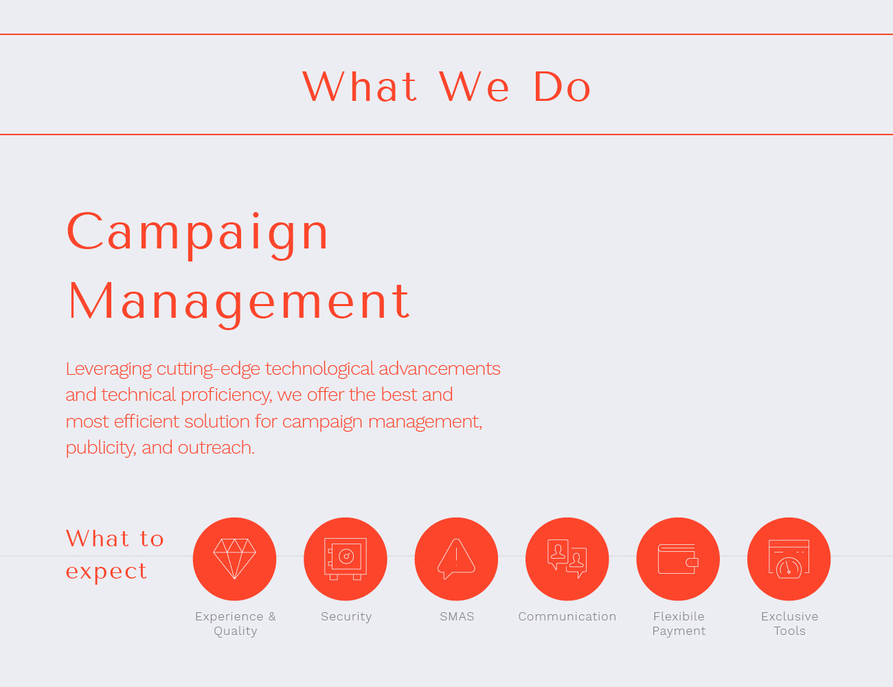 Loading What We Do (Campaign Managment)...